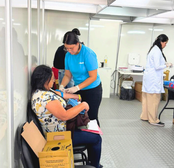 Estrutura de coleta com técnica especializada
